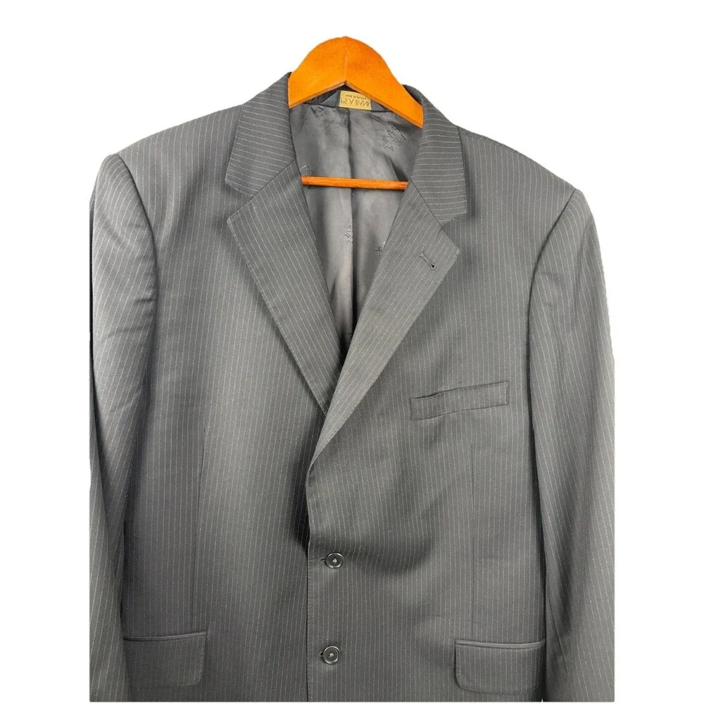 Jos A Banks Men’s Signature Gold 48L Black Pinstripe Sport Coat Jacket